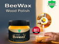 Natural beeswax furniture polish for wood shine and protection