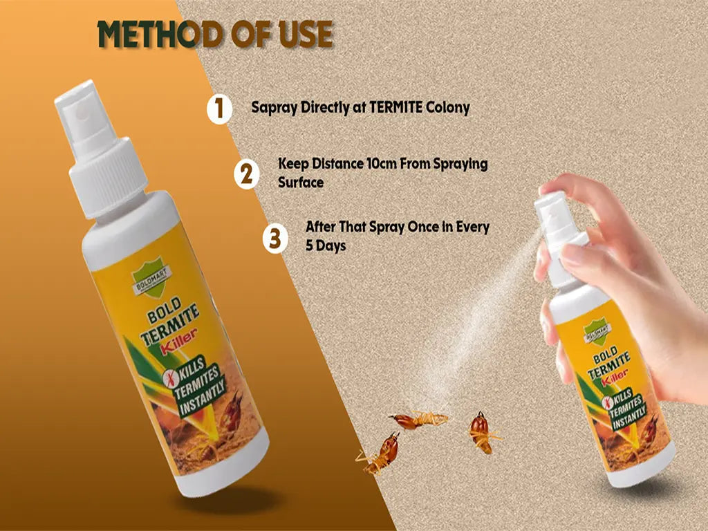 Bold Termite Killer Spray – No Smell Powerful Anti-Termite Solution ...