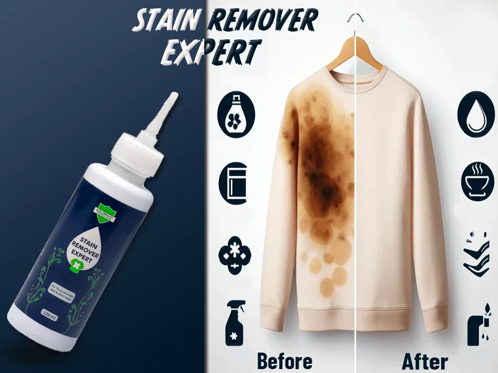 BoldMart Stain Remover Expert removing tough stains from clothes